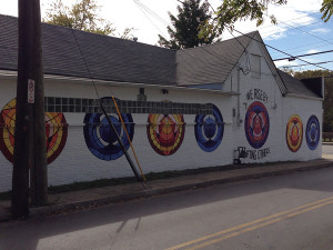 Painted wall in the Georgetown area.