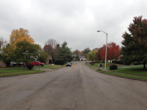 View of a street in Kenawood constructed in the 1960's.